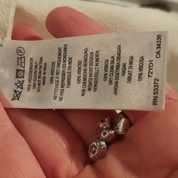 French Connection Peplum Sleeveless Embroidered Blouse, SZ 4 - Picture 4 of 11